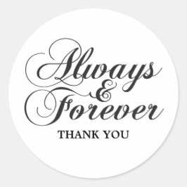 Ebony Always & Forever Tack Stickers Runt Klistermärke