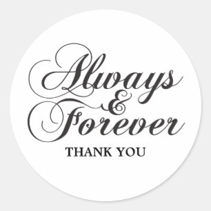 Ebony Always & Forever Tack Stickers Runt Klistermärke
