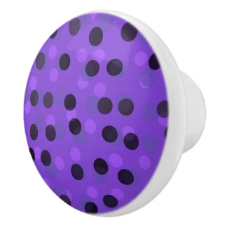 ebony and purple dots knopp