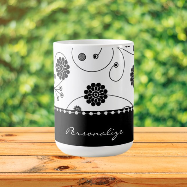 Ebony Bloom Banner Coffee Mugg (Ebony Bloom Banner Coffee Mug)