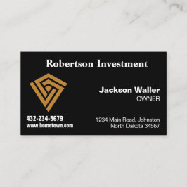 Ebony Calling Card for Any Business Visitkort