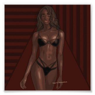 Ebony Eyes Fototryck