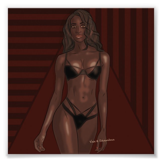 Ebony Eyes Fototryck (Framsidan)