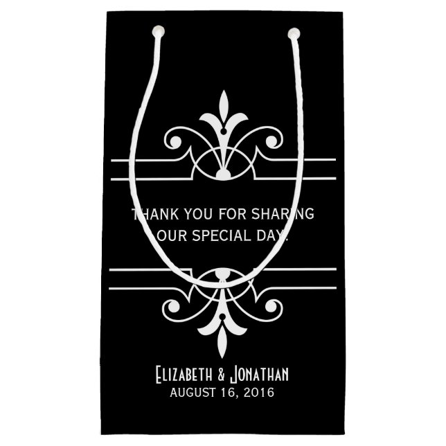 Ebony Finare Ornamental Gift Bag (Framsidan)