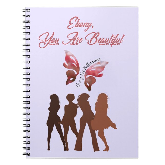 Ebony Inspirational Journal Anteckningsbok (Framsidan)