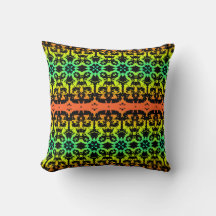 Ebony Lime Modern Afrikansk Svart & Grön Geometris