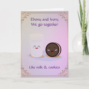 Ebony och Ivory... Vi går tillsammans och hälsar k Kort
