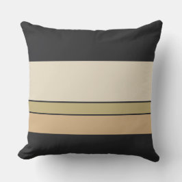 Ebony Pearl och Sand Rand Kudde