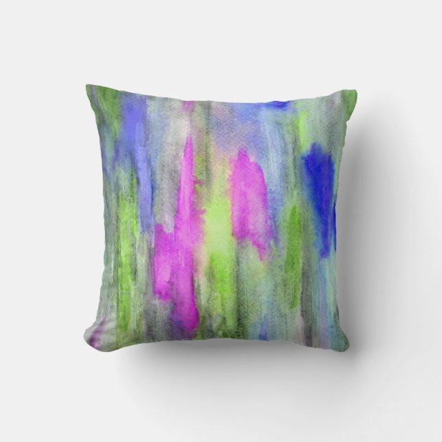 Ebony Rainbow Lime Kudde (Framsida)