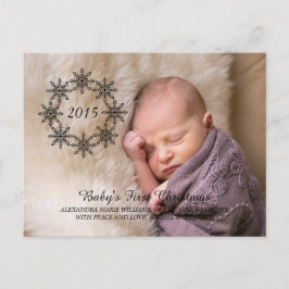 Ebony Snowflake Wand Helgdag Fotovykort Helg Vykort