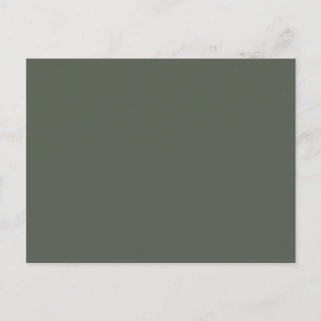 Ebony Solid Färg Vykort (Framsida)