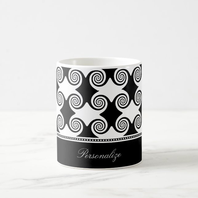 Ebony Swirls Coffee Mugg (Center)