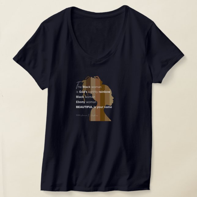 "Ebony Woman" T-Shirt (Laydown)