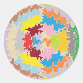 EBR Rainbow Färg: Energibalans Runt Klistermärke