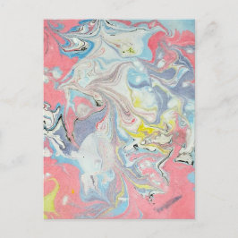 Ebru Konst Pastell Abstrakt — Signatur Matt Vykort