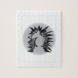 EBT-schack-schack, modern konstillustration av hus Pussel