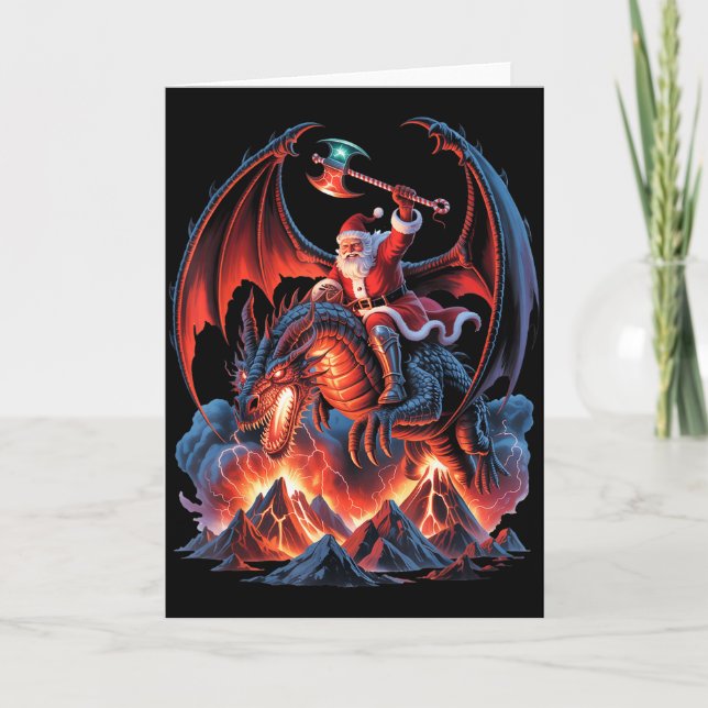 Ec Christmas Fantasy - Mmo Mystic Santa Riding Dra Kort (Framsida)