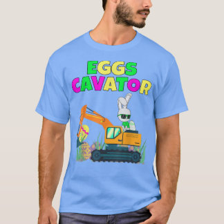 Ecavator Påskhare Eggs Cavator Kids Småbarn Bo T Shirt