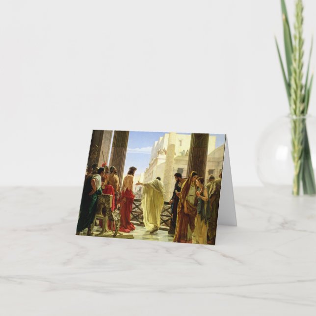 Ecce Homo, 1871 från Antonio Ciseri Tack Kort (Framsida)