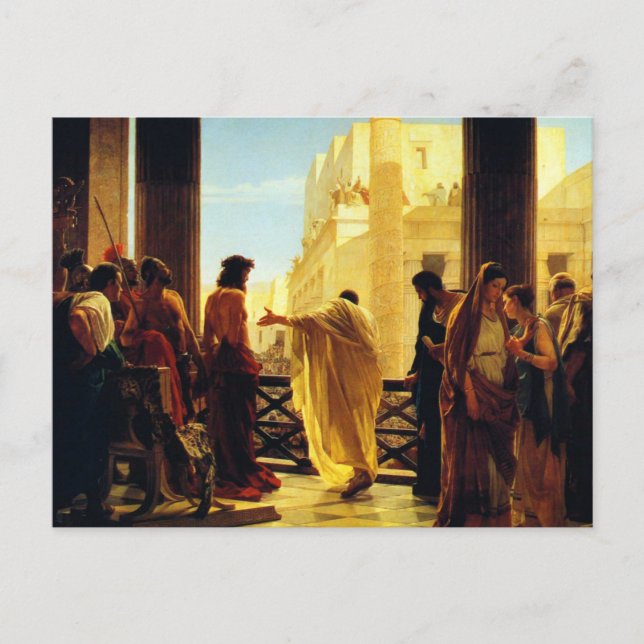Ecce Homo - Antonio Ciseri Vykort (Framsida)