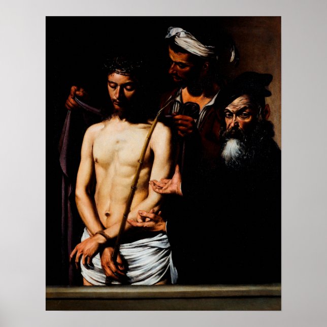 Ecce Homo av Caravaggio Poster (Framsidan)