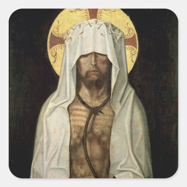Ecce Homo Fyrkantigt Klistermärke (Framsida)