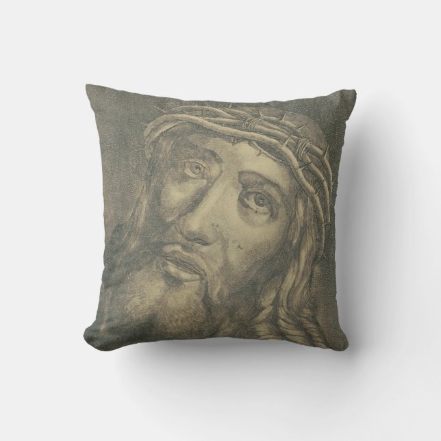 Ecce homo Heliga ansiktet Jesus Kudde (Framsida)