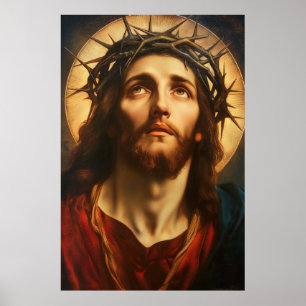 Ecce Homo   Jesus Kristus med törnekrona Poster