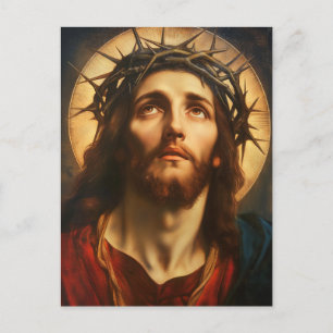Ecce Homo   Jesus Kristus med törnekrona Vykort