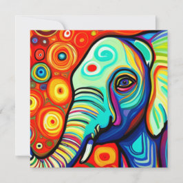 Eccentric Elephant Julkort