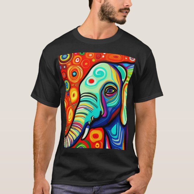 Eccentric Elephant T Shirt (Framsida)