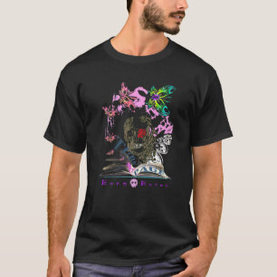 Eccentric Kooky Bong Bones Script Illustration T Shirt