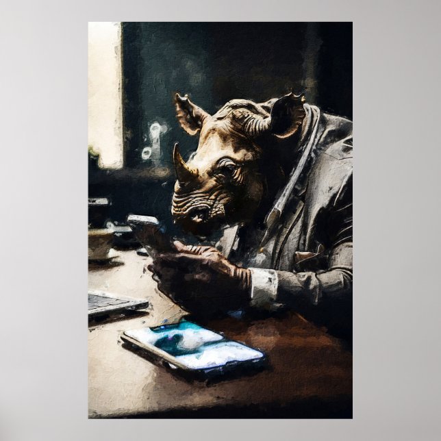 Eccentric Rhino Poster (Framsidan)