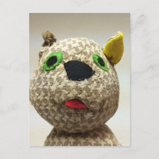 Eccentric Tunga ut-stuffed Cat Vykort