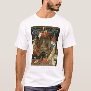 Ecclesia som omges av symboler av fåfänga tee shirt