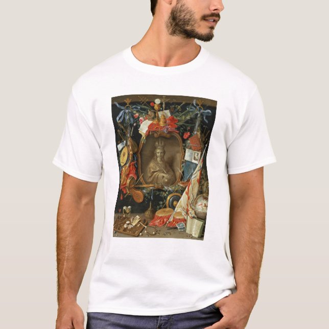 Ecclesia som omges av symboler av fåfänga tee shirt (Framsida)