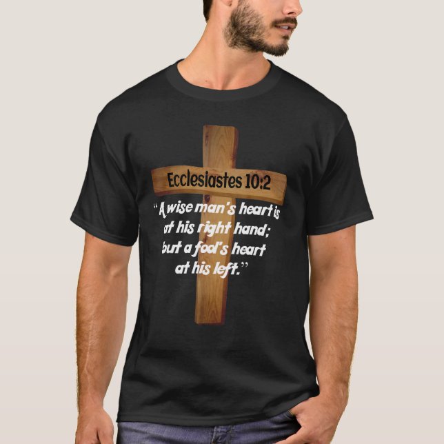 Ecclesiastes 102 Bible Quote Christian T Shirt (Framsida)