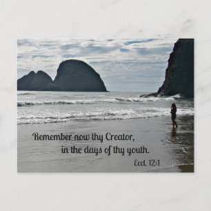 Ecclesiastes 12:1 Kom ihåg din skapare... Vykort
