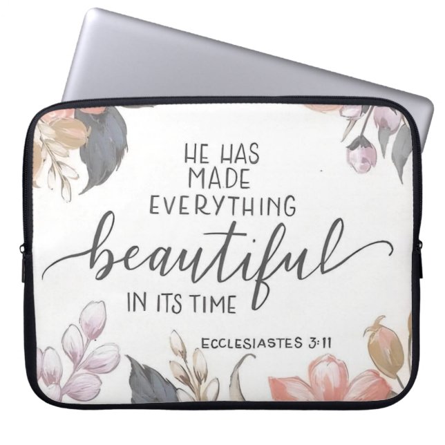 Ecclesiastes 3:11 Bärbar förpackning Laptop Fodral (Framsidan)