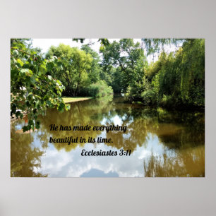 Ecclesiastes 3:11 Han har gjort allt vackert Poster