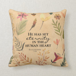 Ecclesiastes 3:11 Han har satt evighet i hjärtat Kudde