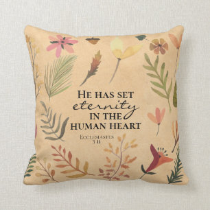 Ecclesiastes 3:11 Han har satt evighet i hjärtat Kudde