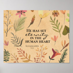 Ecclesiastes 3:11 Han har satt evighet i hjärtat Poster