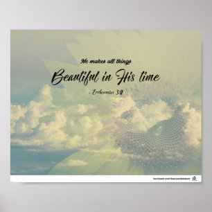 Ecclesiastes 3:11 - Vackert på hans tid Poster