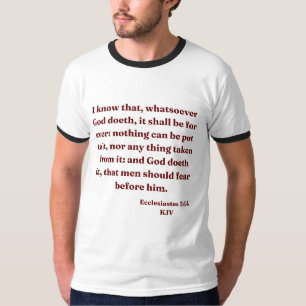 Ecclesiastes 3:14 KJV Bible Verse Manar Ringer T Shirt