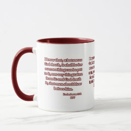 Ecclesiastes 3:14 KJV Bible Verse Two-Tone Mugg