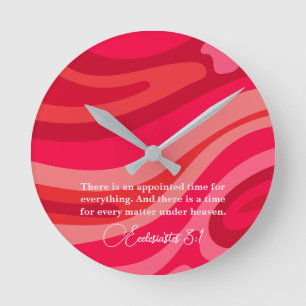 Ecclesiastes 3:1 A Time for All Scripture Rund Klocka