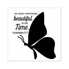 Ecclesiastes 3:1 Butterfly Scripture Bible Verse Stämpel