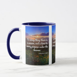 Ecclesiastes 3:1 KJV Bible Verse Pic Two Tone Mugg