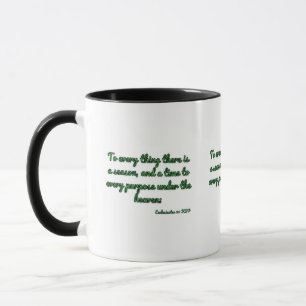 Ecclesiastes 3:1 KJV Bible Verse Two-Tone Mugg